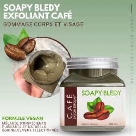 Soapy Bledy - Gommage corps exfoliant au café - 350ml - Gommage corporel pour le visage et corps/Body Scrub Coffee