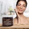 Gommage Exfoliant 450g - Café Gommage - Anti Cellulite & Hydratation Peeling - Soin du Corps - Riche Minéraux de Sel de Mer &