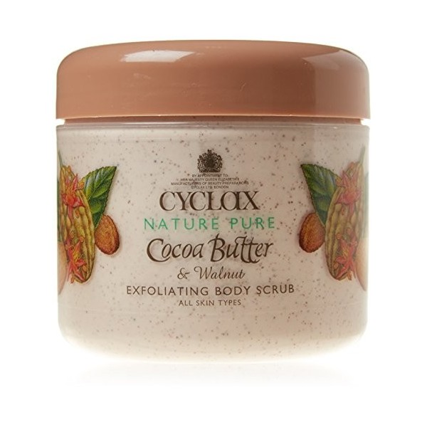 Cyclax Nature Pure Gommage exfoliant pour le corps Beurre de cacao et noix 300 ml