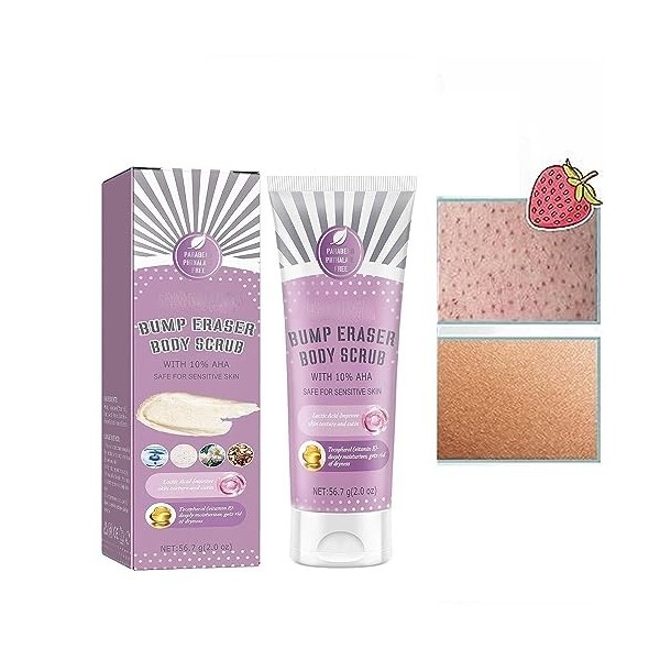 Bump Eraser Body Scrub,Exfoliating Body Scrub,Keratosis Balance Eraser Body Scrub,Smoothing Body Lotion,Exfoliates and Moistu