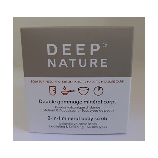 Deep Nature - Double Gommage Minéral Corps et Visage - Soin sur mesure à personnaliser - 60 g