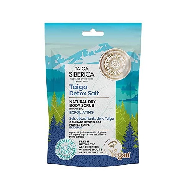 TAIGA SIBERICA. NATURAL DRY BODY SCRUB EXFOLIATING, 250 G