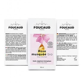 FOUCAUD | Huile végétale de Rose Musquée | Rosa moschata | BIO | 100% naturelle | Adoucissante | Anti-tâches | Régénérante | 