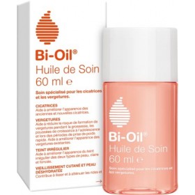 Bi-Oil Huile de Soin Pour la Peau - Soin Spécialisé pour les Vergetures, Cicatrices, Peau Sèche et Teint Irrégulier - 1 x 60 