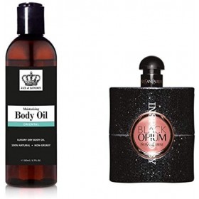 Jax of London Huile corporelle à séchage rapide - Raffermissante et hydratante - pour vergetures, massage, aromathérapie - Tr