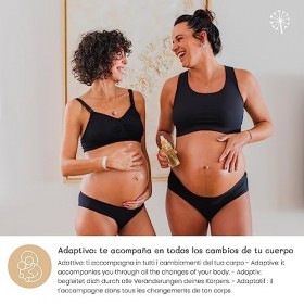 MIMUSELINA Huile Anti Vergeture Grossesse à base dAmande, Rose Musquée, Macadamia et Ricin - Huile Vergeture Grossesse pour 