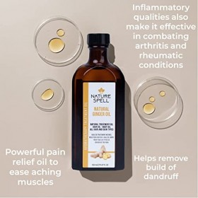 Nature Spell Huile de traitement pour cheveux et corps au gingembre 150 ml