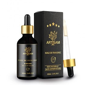 HUILE DE FENUGREC BIO | Oil 100% Pure et Naturelle | Augmentation de la poitrine - Fesse - Hanche | Huile Cheveux- Ongles |To
