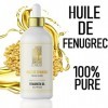 S.A HUILE DE FENUGREC pour Poitrine et fesse, Cheveux & ongles –100 ML - huile fenugrec pure et naturelle – Macérât huileux d