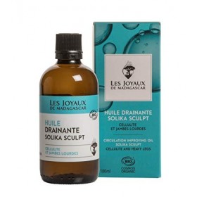Les Joyaux De Madagascar - Huile Solika Sculpt Bio 100 ML - Huile Stimulante et Drainante : cellulite et jambes lourdes
