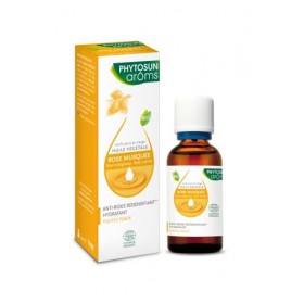PHYTOSUN AROMS Huile Végétale de Rose Musquée Bio - 100% Pure et Vierge - Anti-rides Redensifiant* et Hydratant - Pour Tous T