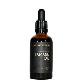 Huile de tamanu Tamanu Oil certifiée bio de Alucia Organics 50ml - pur, naturel, pressé à froid, végétalien, sans cruauté e