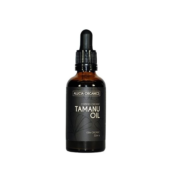 Huile de tamanu Tamanu Oil certifiée bio de Alucia Organics 50ml - pur, naturel, pressé à froid, végétalien, sans cruauté e