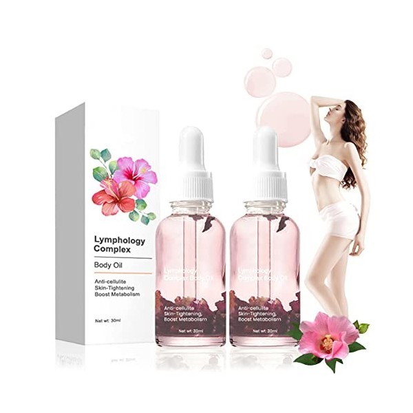 Lymphology Complex Body Oil, lymphatic drainage drops, anti cellulite massage oil, Natural CelluPro-Body Oil, Achieve Tighter