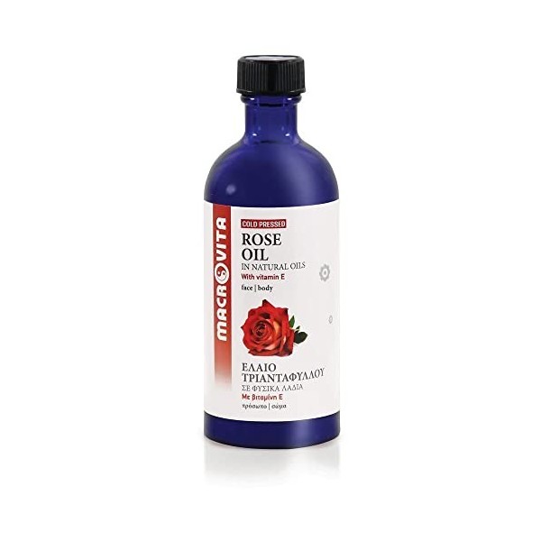 MACROVITA Huile de rose avec complexe vitamine E + C + F 100 ml.