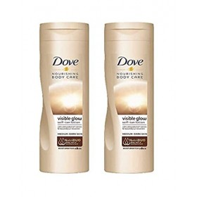 Dove - Lotion auto-bronzant corporel Summer Glow teint graduel moyen à foncé 250 ml lot de 2 