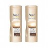 Dove - Lotion auto-bronzant corporel Summer Glow teint graduel moyen à foncé 250 ml lot de 2 