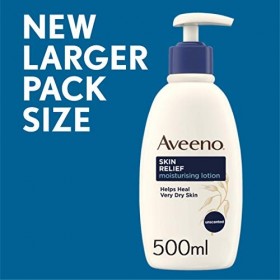 Aveeno Lotion hydratante pour soulager la peau dès le premier jour | Pour un soin très sec et irritable | Beurre de karité et