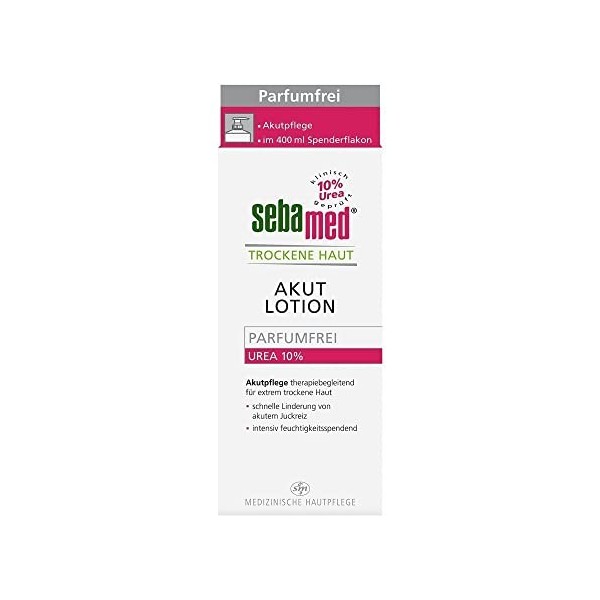 Sebamed Lotion 400 ml for Dry Skin 10 % Urea Acute Unperfumed by Sebamed