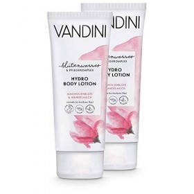 VANDINI Hydro Body Lotion Femme au fleur de magnolia et lait damande - lotion hydratante pour peaux normales à sèches - véga