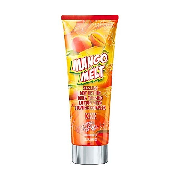 Fiesta Sun Mango Melt Sizzling Hot Action XXX Dark Lotion de bronzage avec complexe Firming 236 ml