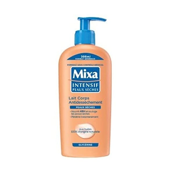 Mixa Intensif Peaux Sèches Lait Corps Anti Dessèchement, 300ml