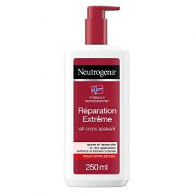 Neutrogena Lait Hydratant Corps Réparation Intense, Pour Peaux Très Sèches, 1 Flacon Pompe 250ml