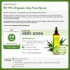 Spray à l’aloe vera biologique pour le corps et les cheveux - à base de plantes daloe vera fraîchement coupées - extra fort 