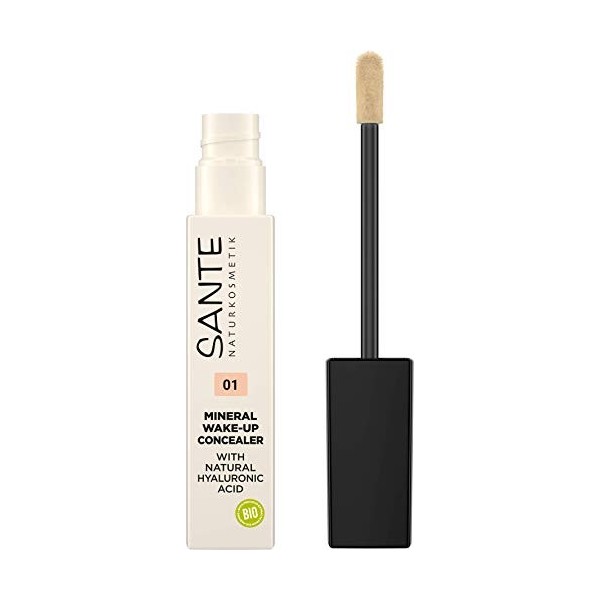 Sante Naturkosmetik Mineral Wake up Concealer 01 Neutral Ivory Couvre les ombres et les imperfections Convient pour le contou