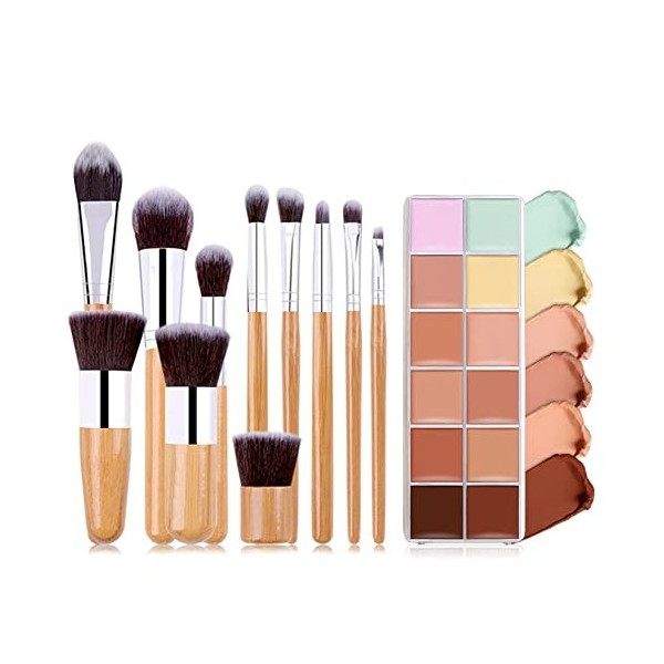 Palette Correcteur de Teint, MKNZOME 12 Couleurs Concealer Anti Cerne Correcteur Maquillage Femme Longue Tenue Imperméable Pa