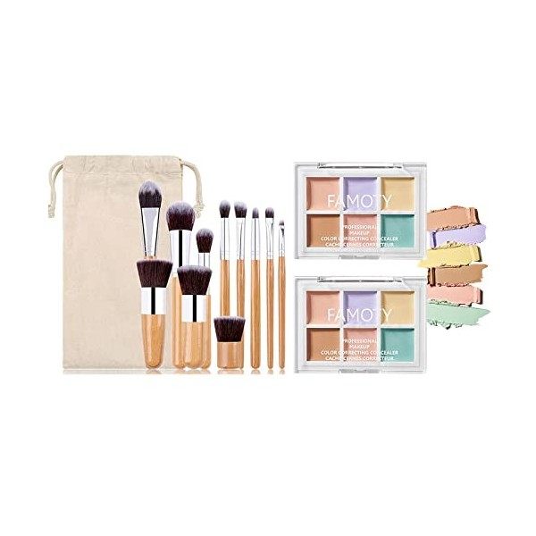 Palette Correcteur de Teint, MKNZOME 12 Couleurs Concealer Anti Cerne Correcteur Maquillage Femme Longue Tenue Imperméable Pa