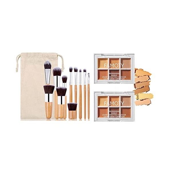 Palette Correcteur de Teint, MKNZOME 12 Couleurs Concealer Anti Cerne Correcteur Maquillage Femme Longue Tenue Imperméable Pa