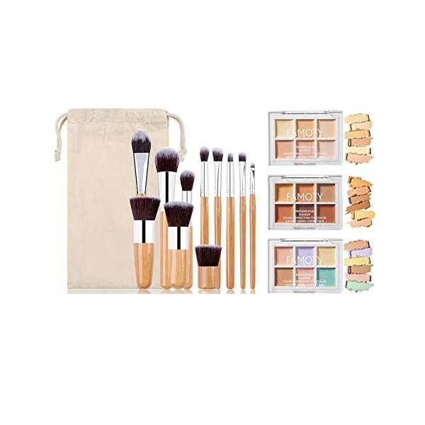 Palette Correcteur de Teint, MKNZOME 12 Couleurs Concealer Anti Cerne Correcteur Maquillage Femme Longue Tenue Imperméable Pa