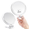 MIYADIVA Miroir grossissant 30 x avec poignée, Miroir de Poche de Voyage avec grossissement Double Face 1 x 30 x Miroir de Ma