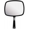 Mirrorvana Grand Miroir à Main avec poignée Confortable – Grand Miroir de Poche pour Salon de Coiffure, Coiffure, cabinets de