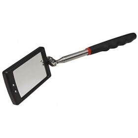 McPower Outil de rétroviseur télescopique avec LED 28 à 80 cm, Miroir 40 x 65 mm