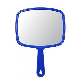 OMIRO Miroir à main avec poignée Union Jack Bleu