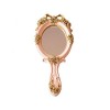 Miroir à main vintage - Miroir de maquillage - Or rose - Miroir compact de voyage - Cadeau pour maman, épouse, petite amie