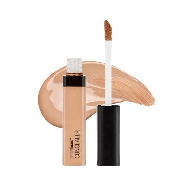 wet n wild – Correcteur Photo Focus Concealer - Texture légère - Teinte Medium Peach - Cruelty Free – Produit Vegan