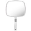 Auxmir Miroir à Main, Miroir de Coiffeur Professionnel pour Maquillage Rasage Voyage Salon, Miroir de Maquillage avec Poignée