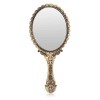 DEZ 1 PCS Petit Miroir Miroir Coiffeur Miroir a Main Miroir avec poignée cosmétique Miroir de Main Ovale Dental Mirror Miroir