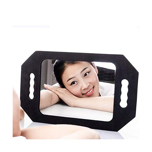 Miroir de Coiffeur Manuel, 40,5×26 cm Miroir de Maquillage, Miroir Léger pour Salon de Coiffure avec Cadre en Mousse - Outi