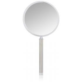 Fantasia Miroir à Main avec poignée - Double Face Normal et grossissement x 10 - Diamètre : 13 cm - Longueur : 28,5 cm - Arge