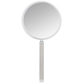 Fantasia Miroir à Main avec poignée - Double Face Normal et grossissement x 10 - Diamètre : 13 cm - Longueur : 28,5 cm - Arge