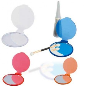 DISOK Lot de 100 miroirs en plastique pour femme Miroirs de poche Miroirs à main pour détails de mariage, communions et baptê