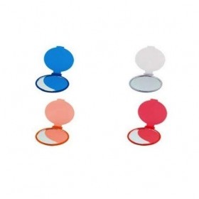 DISOK Lot de 100 miroirs en plastique pour femme Miroirs de poche Miroirs à main pour détails de mariage, communions et baptê