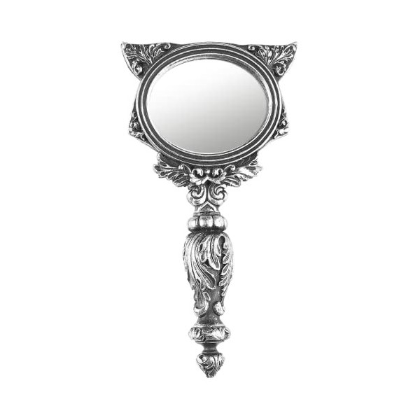 Alchemy Gothic Sacred Cat Hand Mirror