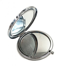 Miroir de Poche Pour Femme Filles Petit Miroir de Poche Grossissant Maquillage Compack Miroir Double en Céramique Motif Chino