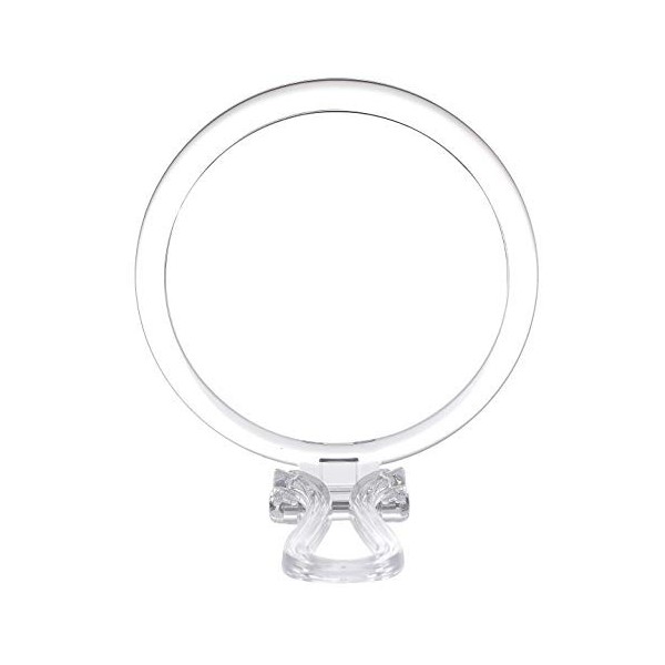 Miss Sweet Miroir de poche pliable avec grossissement 10x et taille réelle, miroir de voyage, S2 7X/1X hand mirror