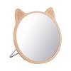 TBWHL Miroir de bureau en forme de chat pour salle de bain, douche, voyage